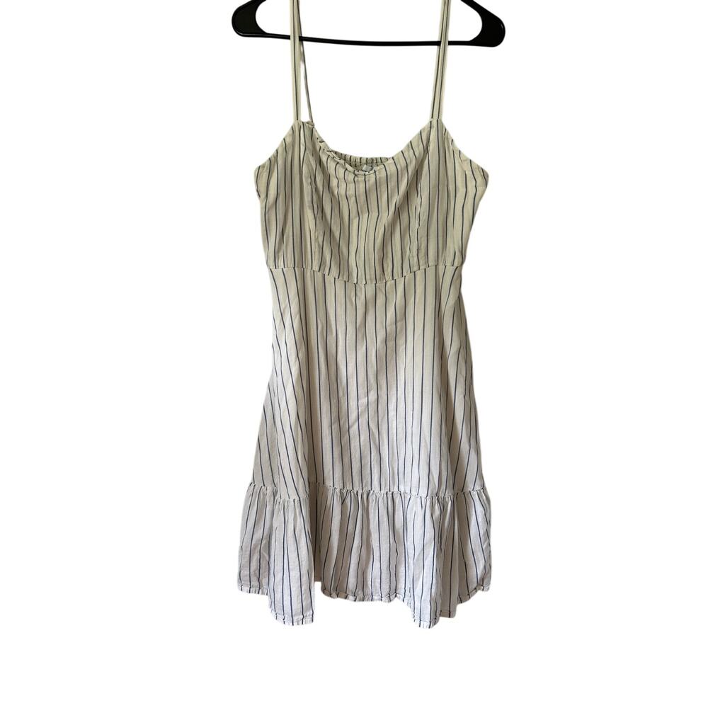 Old Navy Striped Mini Dress Fit & Flare Cami Mini Dress Blue & White Size M